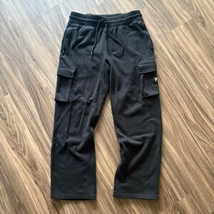 YoungLA Black Cargo Joggers Sweats
